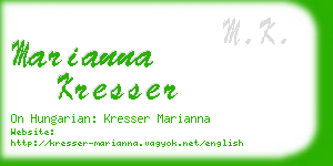 marianna kresser business card